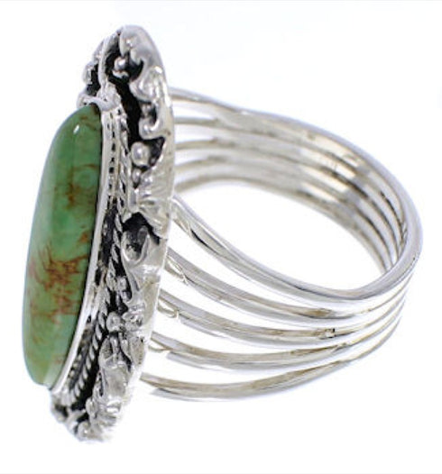 Sterling Silver Jewelry Turquoise Ring Size 8-1/2 UX34540